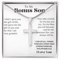 Bonus Son, Cross Necklace, Faith,