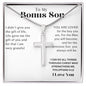 Bonus Son Cross Necklace, Faith,