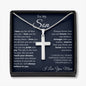 Son from Mom Cross Necklace