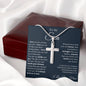 Son from Mom Cross Necklace, Faith,