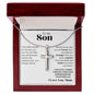 Son from Mom Cross Necklace, Faith,