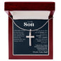 Son from Dad Cross Necklace, Faith,