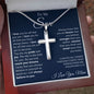 Son from Mom Cross Necklace, Faith,