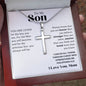 Son from Mom Cross Necklace, Faith,