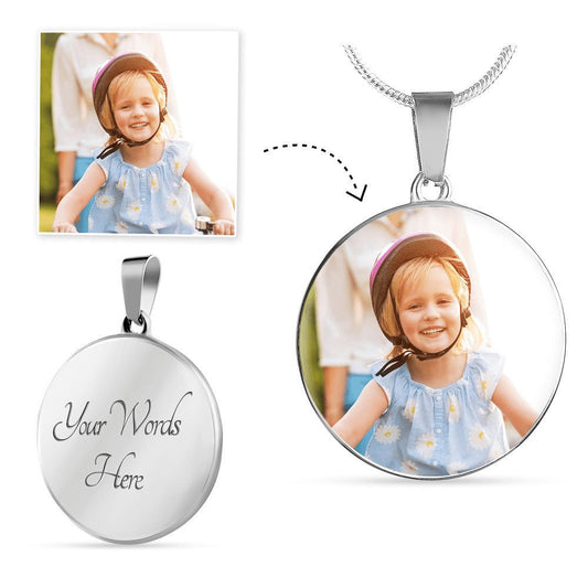 Customizable circle Necklace. A special gift for anyone