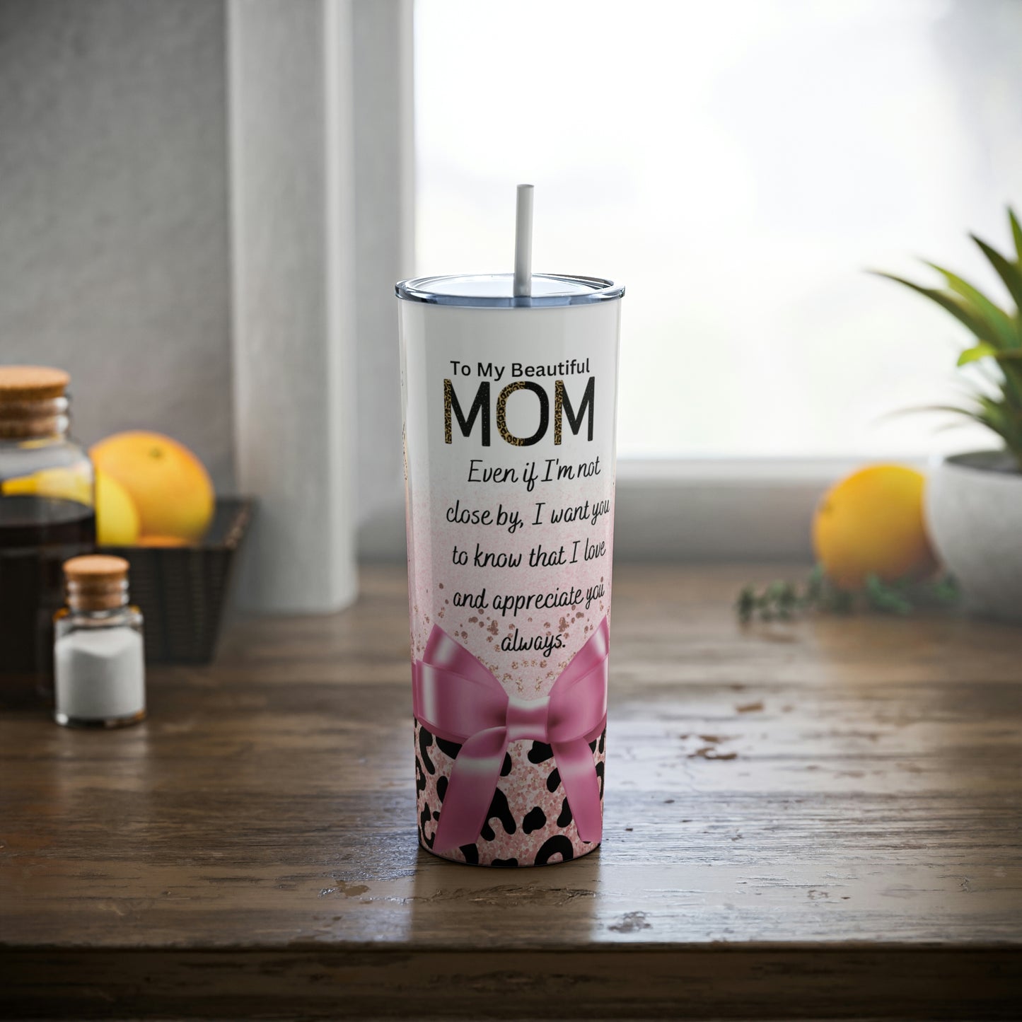 Mom Rose Gold Steel Tumbler 20oz
