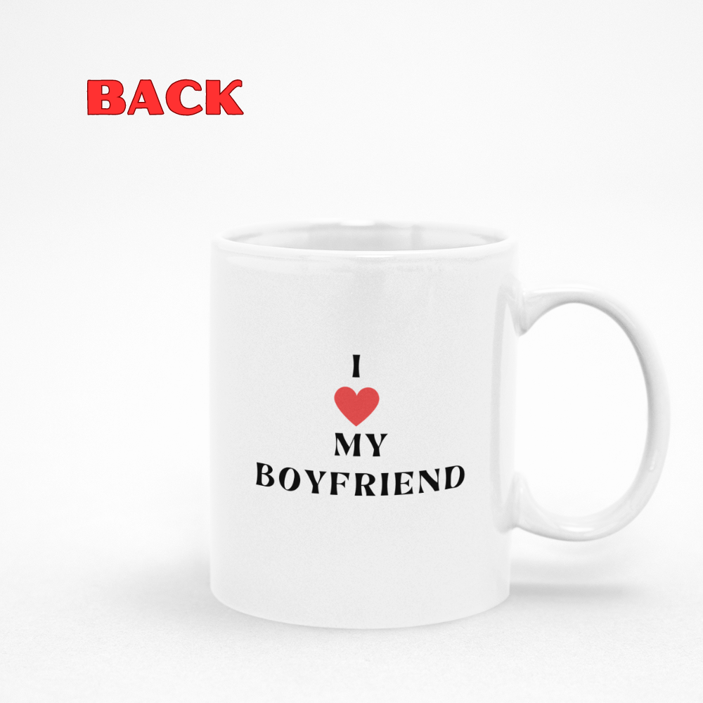 I ❤️ (love) my Boyfriend 11oz White Mug