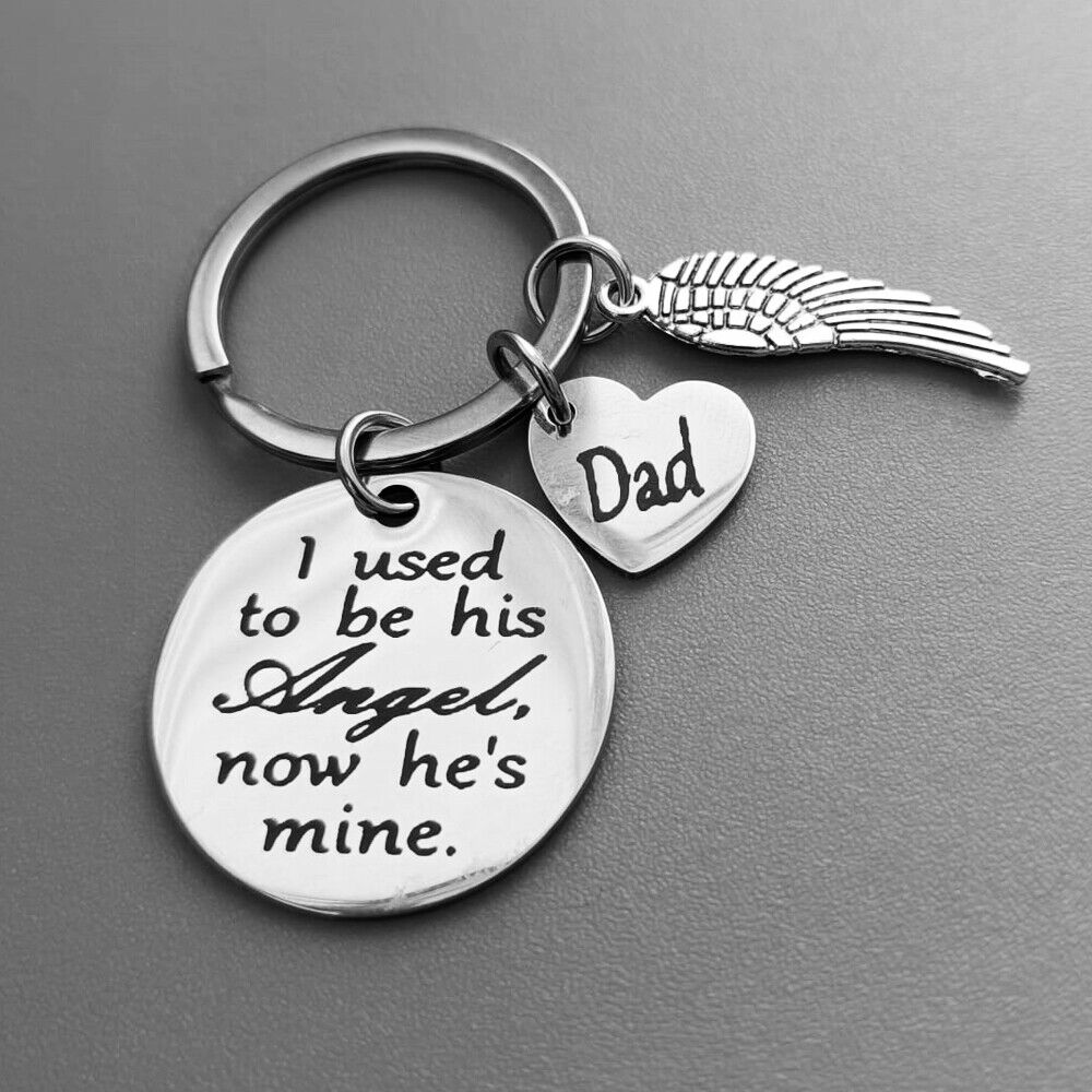 Loss Of Father Key Chain Dad Memorial Sympathy Gift Daddy Papa Keychain Keyring