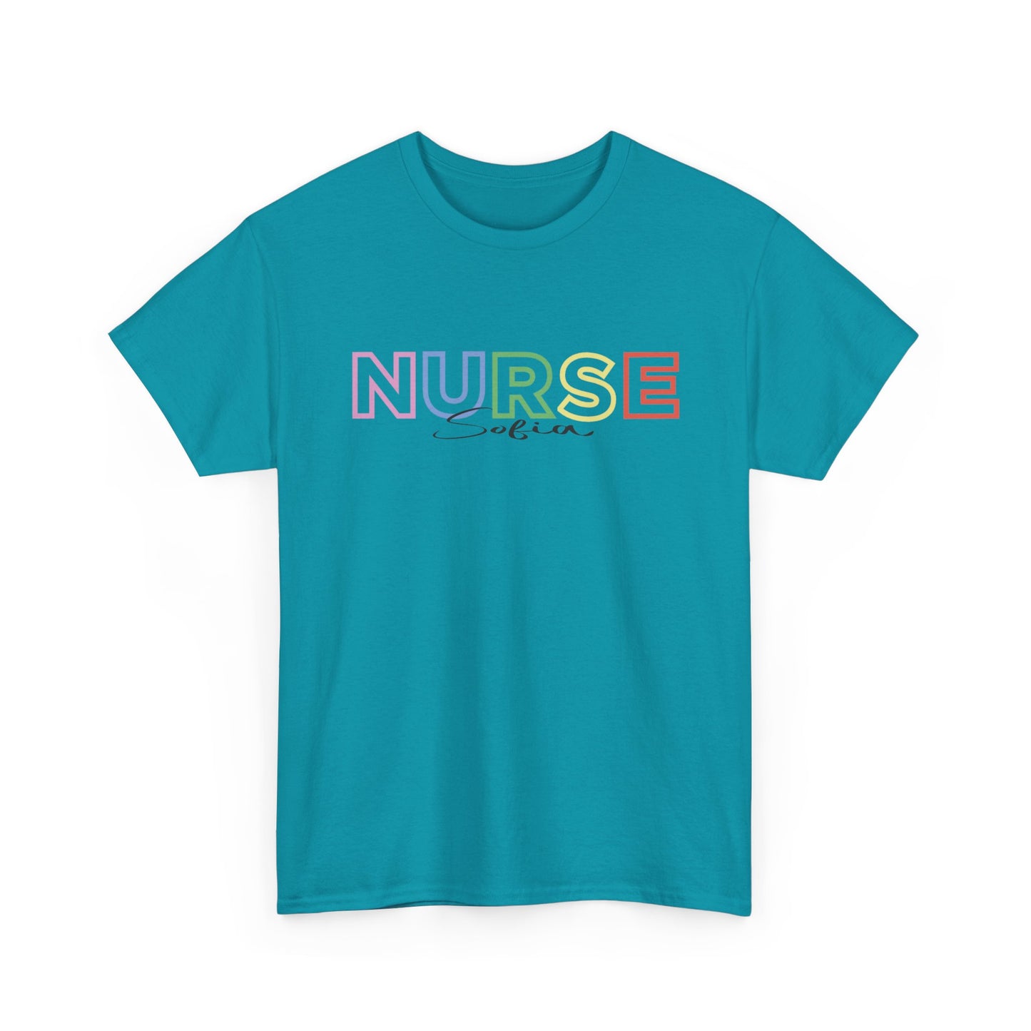 Nurse with Name Unisex Heavy Cotton Tee