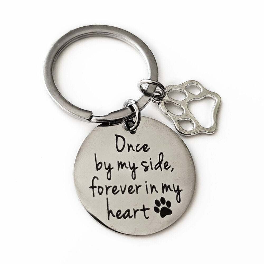 Dog Cat Remembrance Keychain Loss Of Dog Pup Puppy Pet Sympathy Memorial Gits