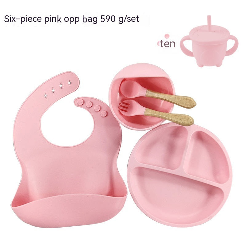 Baby Food Supplement Silicone Plate Suit