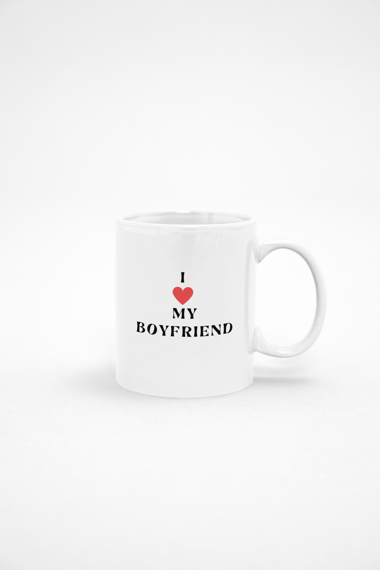 I ❤️ (love) my Boyfriend 11oz White Mug