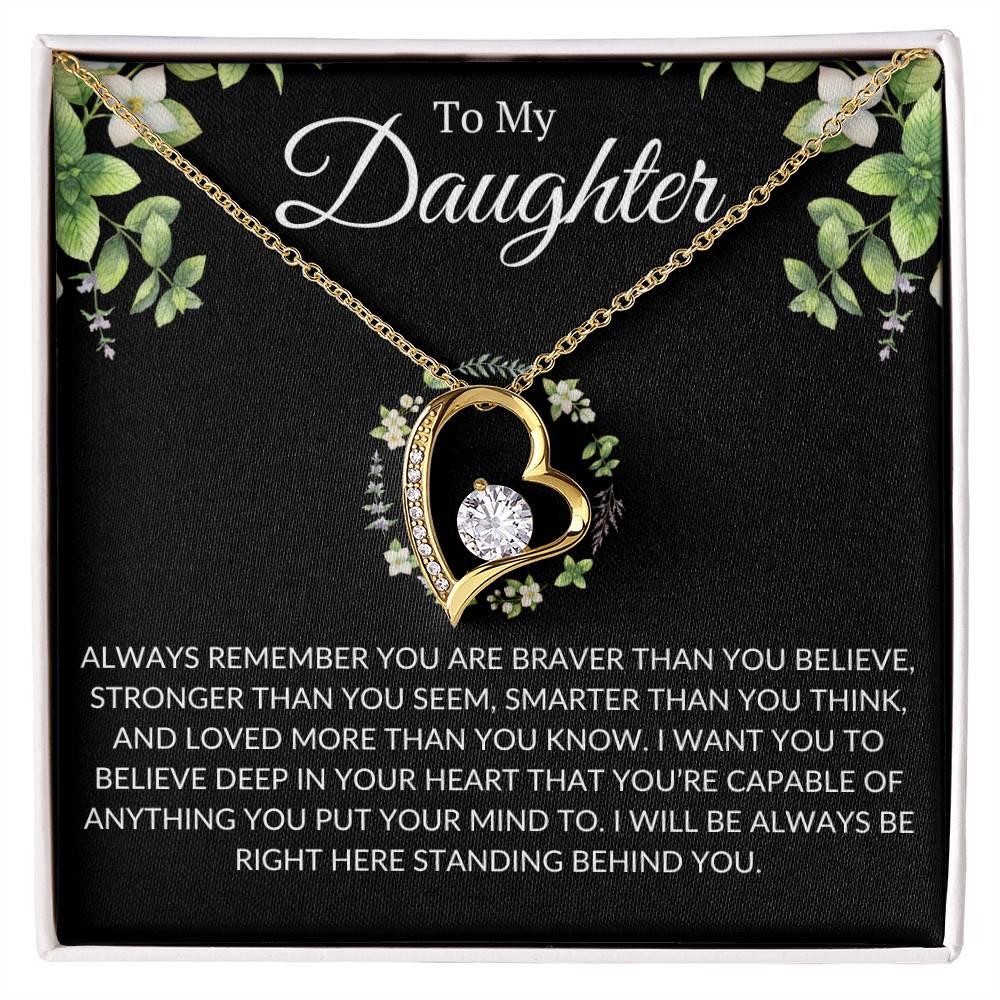 Daughter Necklace, Gift for my Daughter, From Dad, From Mom, Birthday gift, Valentine gift, perfect gift for Daughter