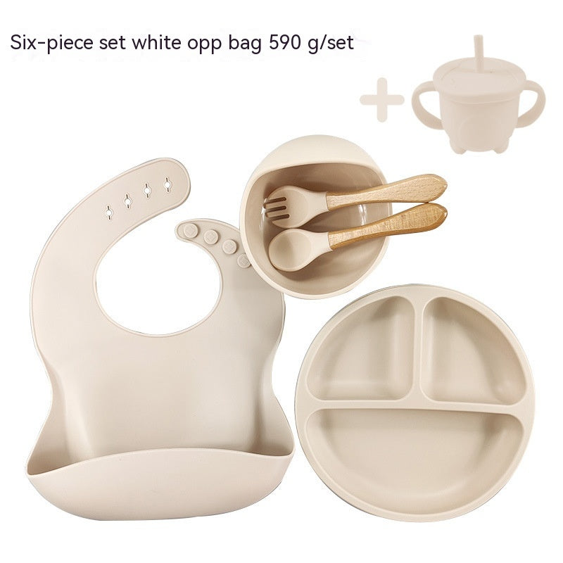 Baby Food Supplement Silicone Plate Suit