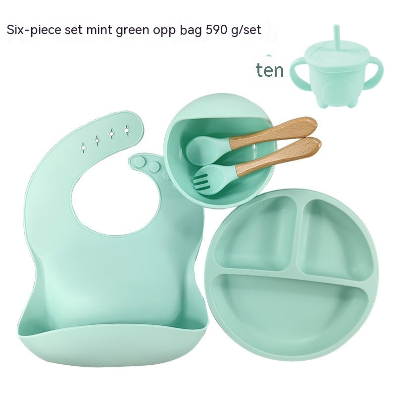 Baby Food Supplement Silicone Plate Suit