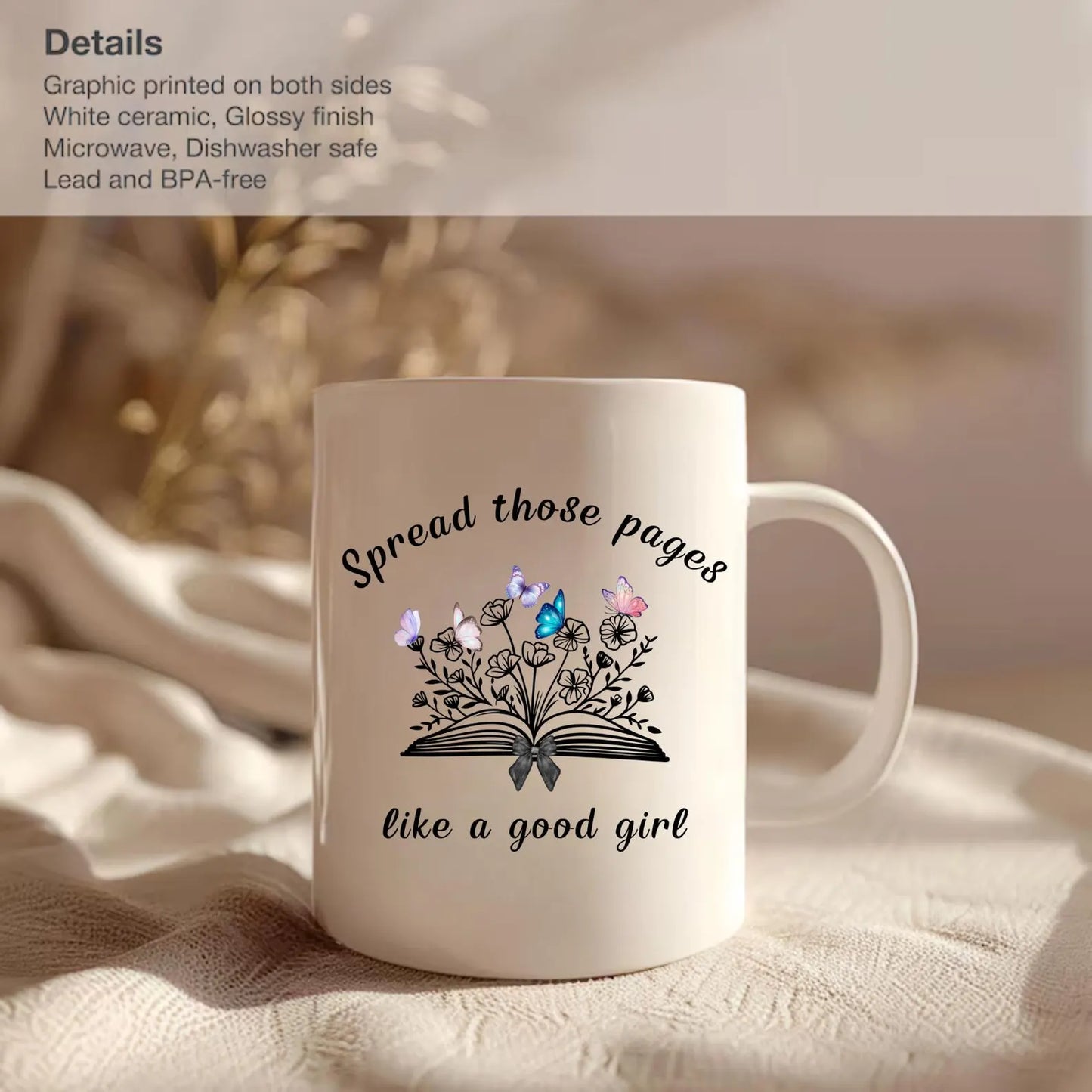 Smut Readers Mug: Funny Book Lover Gift For Her