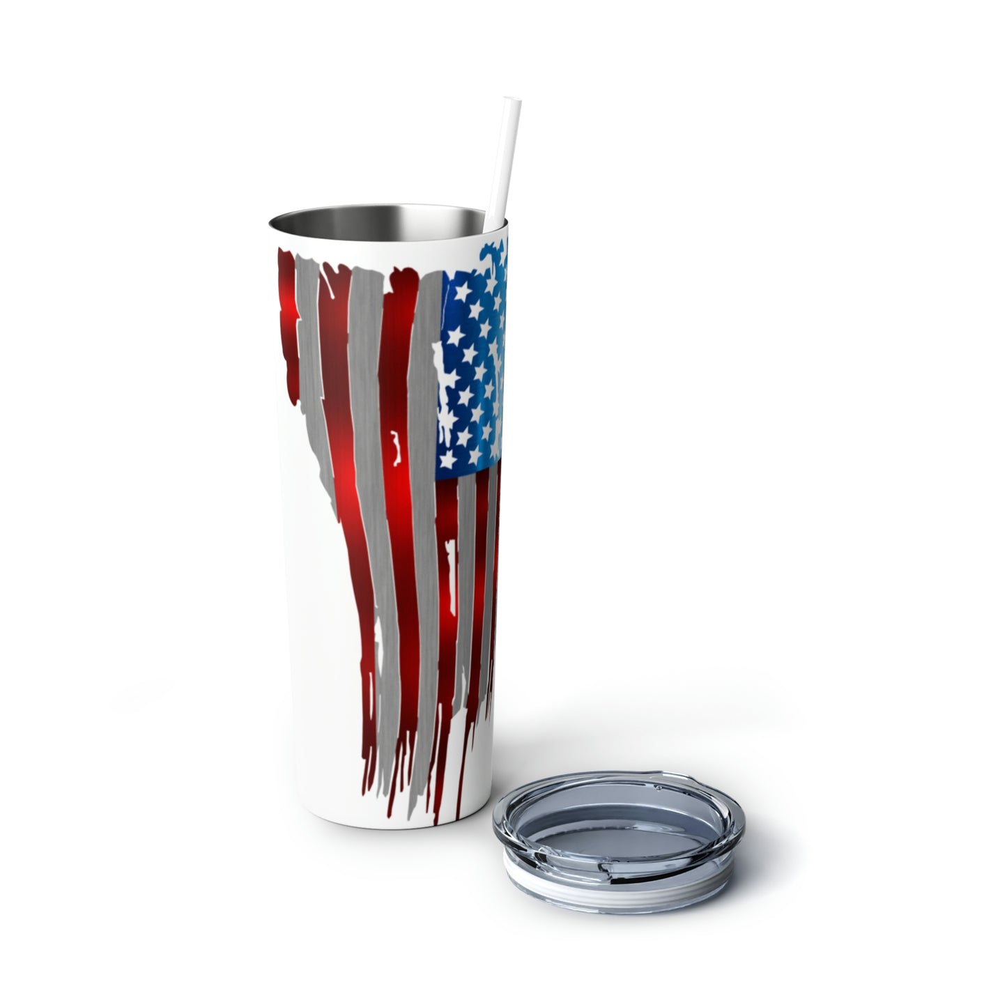 Metal American Flag Steel Tumbler 20oz