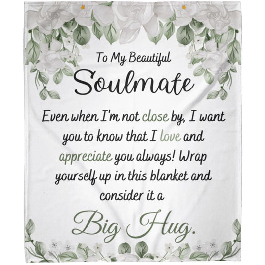 To my Beautiful Soulmate, 50x60 FLM Arctic Fleece Blanket 50x60