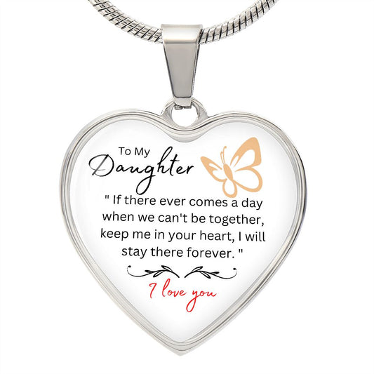 heart necklace, for my daughter, gift for her