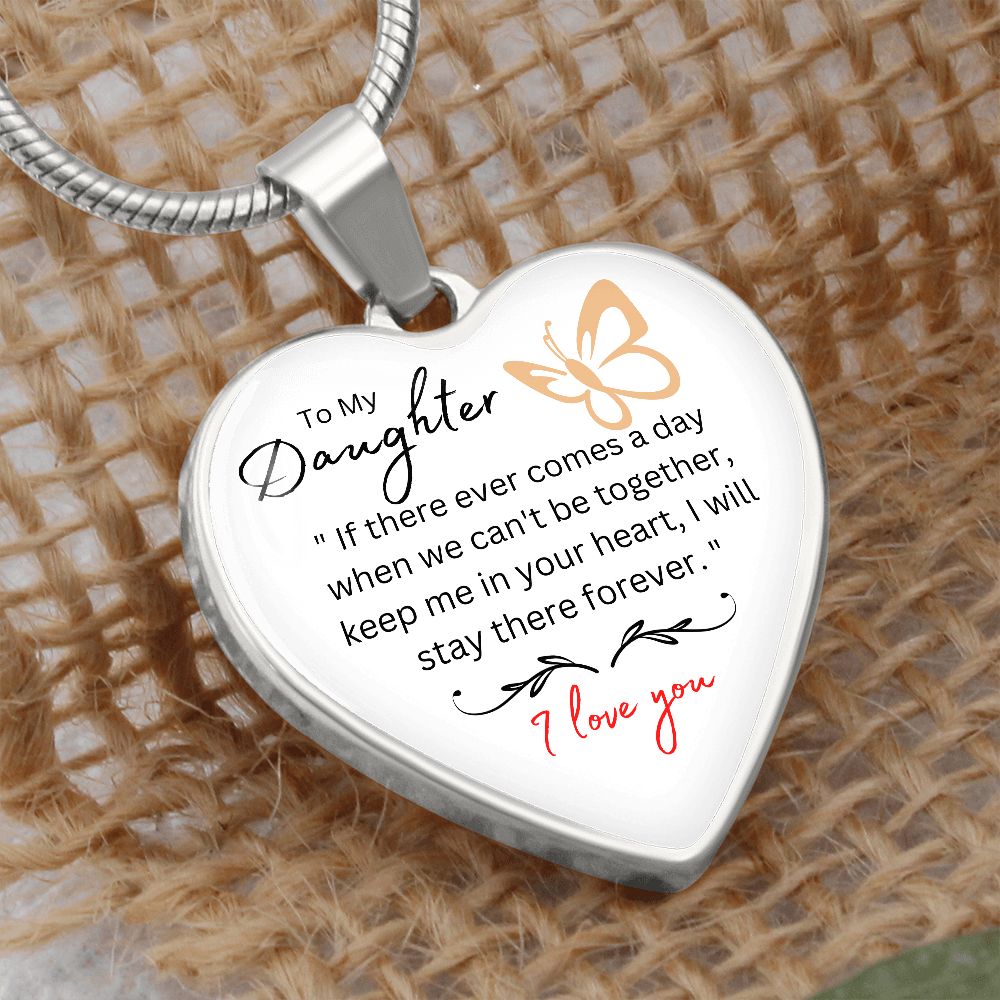 heart necklace, for my daughter, gift for her