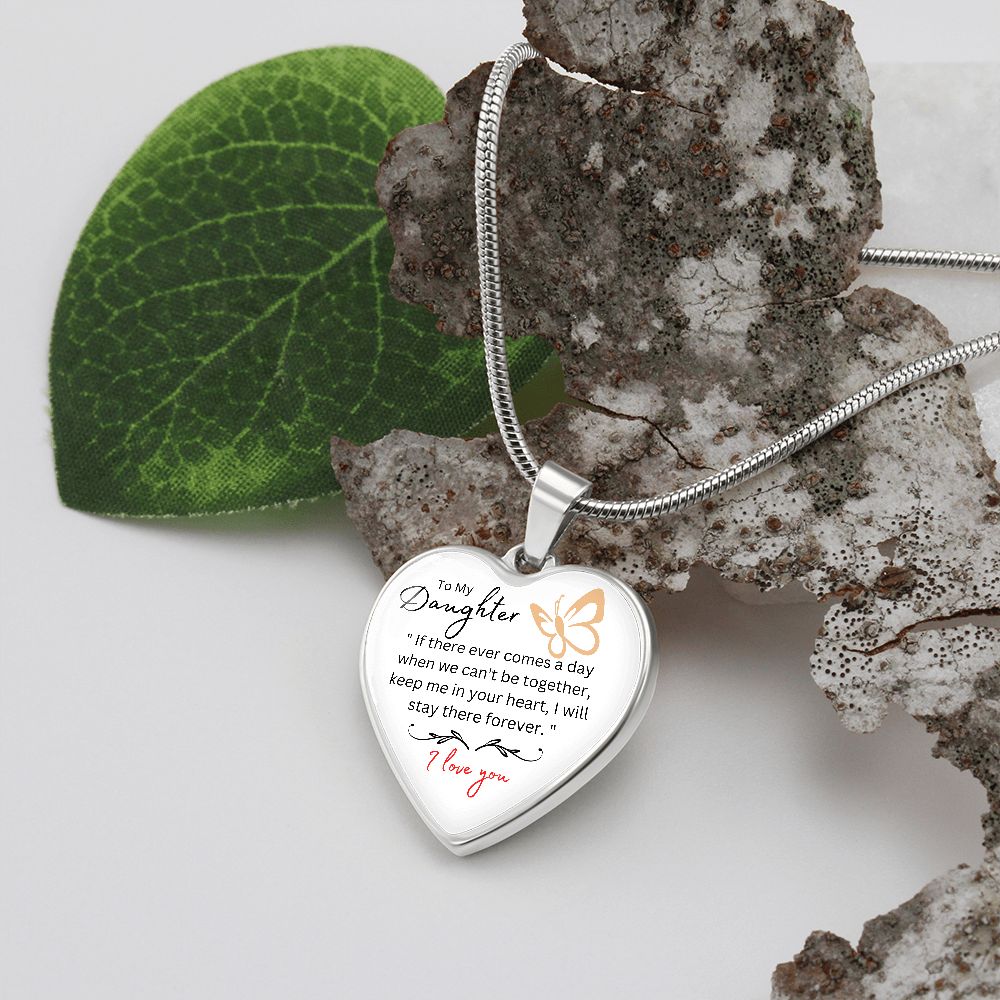 heart necklace, for my daughter, gift for her