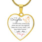 heart necklace, for my daughter, gift for her