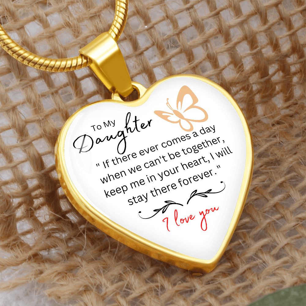 heart necklace, for my daughter, gift for her