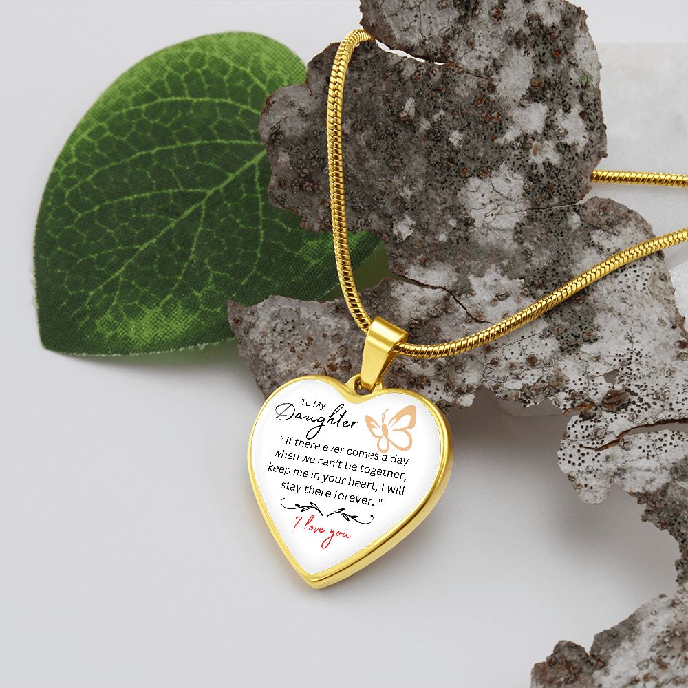 heart necklace, for my daughter, gift for her