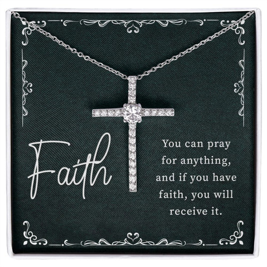Faith Necklace, Special gift for daughter, Mother, Fiance, Girlfriend, Friend, Grandmother, Best friend, God-mother,
