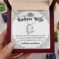 To My Badass Wife, Heart Necklace,