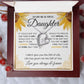 To my Beautiful Daughter, Sunflower, Necklace for her, Perfect gift for her
