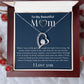 To my Beautiful Mom Heart Necklace