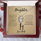 Forever Love Necklace, To my Daughter, Emotional Message, Daughters gift,