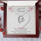 Forever Heart Necklace, Fiance Necklace, Valentines day gift