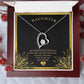 Daughter, Forever necklace, heart Necklace,