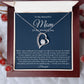 Forever Love Necklace, To my Beautiful Mom