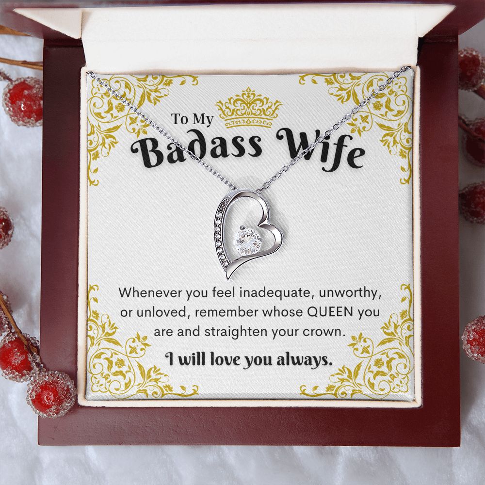 Badass Wife Necklace, Forever Love Necklace