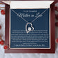 To my Beautiful Mom Heart Necklace
