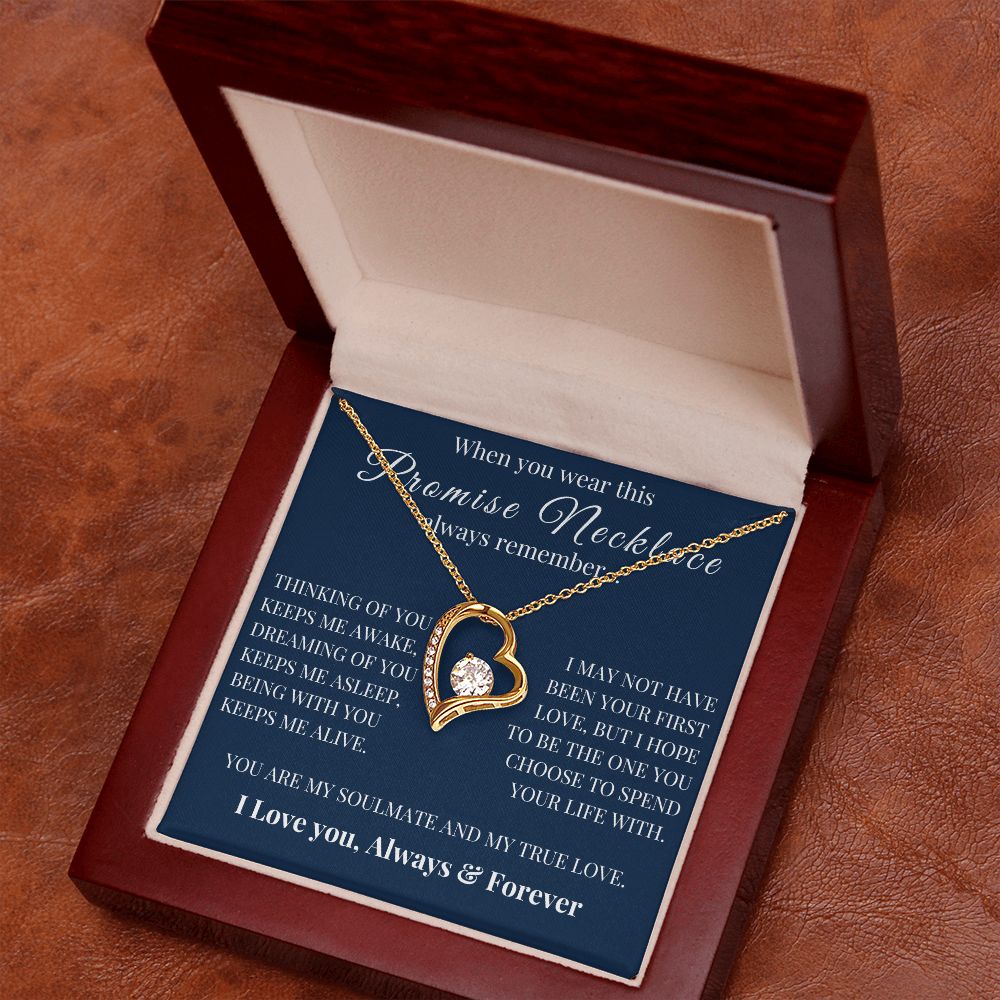 Forever Love Necklace, Promise Necklace, VD