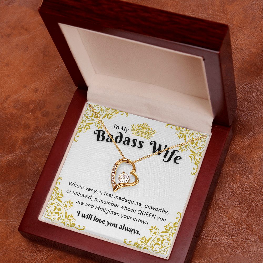 Badass Wife Necklace, Forever Love Necklace