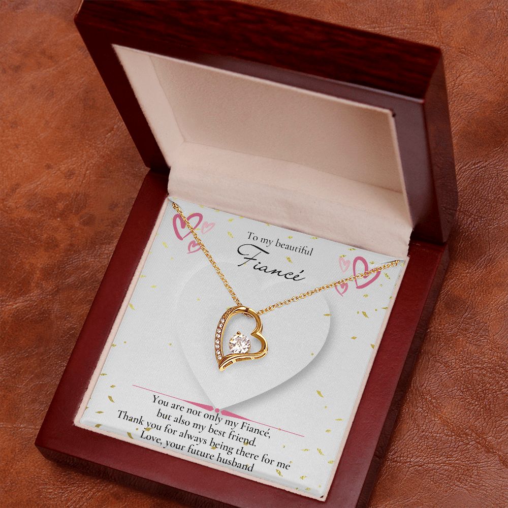 Forever Heart Necklace, Fiance Necklace, Valentines day gift