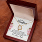 Forever Love Necklace, Daughters gift from Mom & Dad, white gold finish, yellow gold finish, Personalized Gift