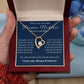 Forever Love Necklace, Promise Necklace, VD
