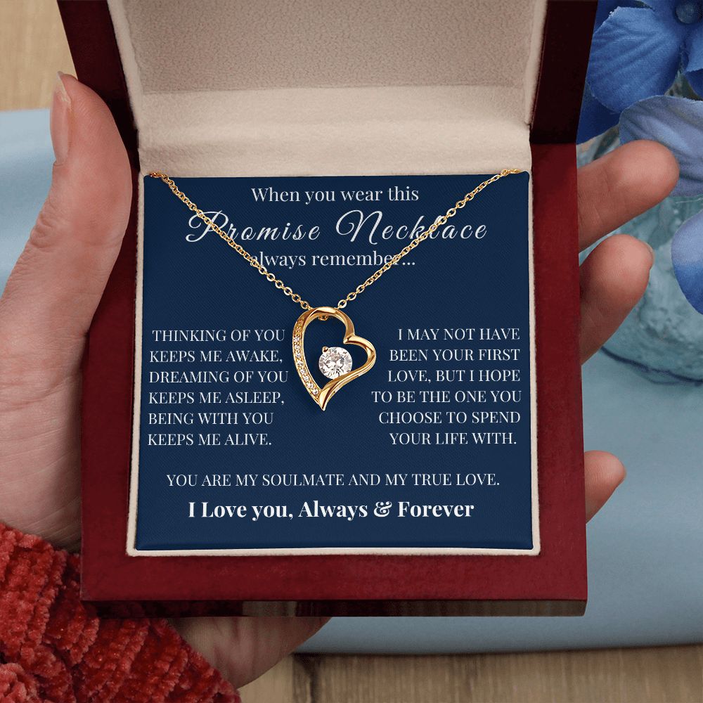 Forever Love Necklace, Promise Necklace, VD