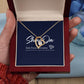 White Gold Forever Love Necklace