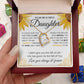To my Beautiful Daughter, Sunflower, Necklace for her, Perfect gift for her