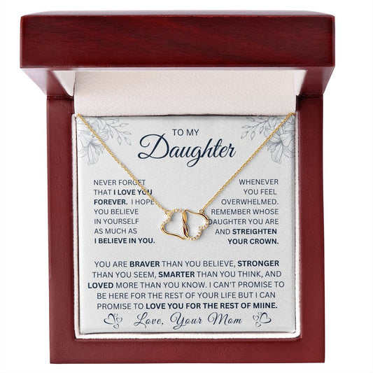 To my Daughter, from Mom Everlasting Love Necklace for her