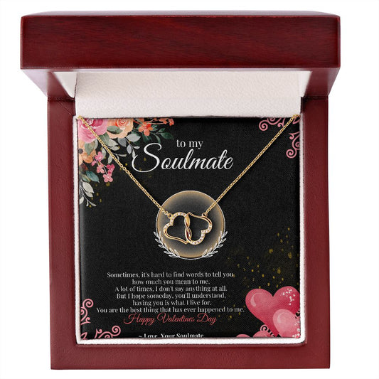 Everlasting Love Necklace, Soulmate, valentines day gift,