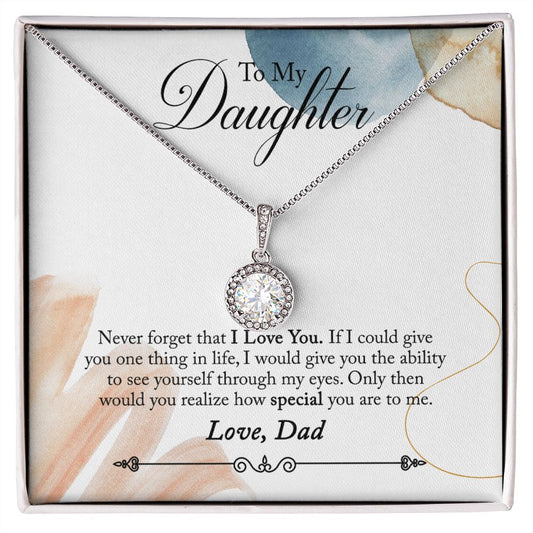 Eternal hope Necklace, Daughters gift from Dad,