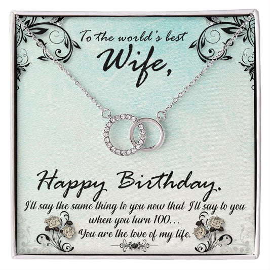 Wife  Perfect Pair Necklace, Personalized gifts